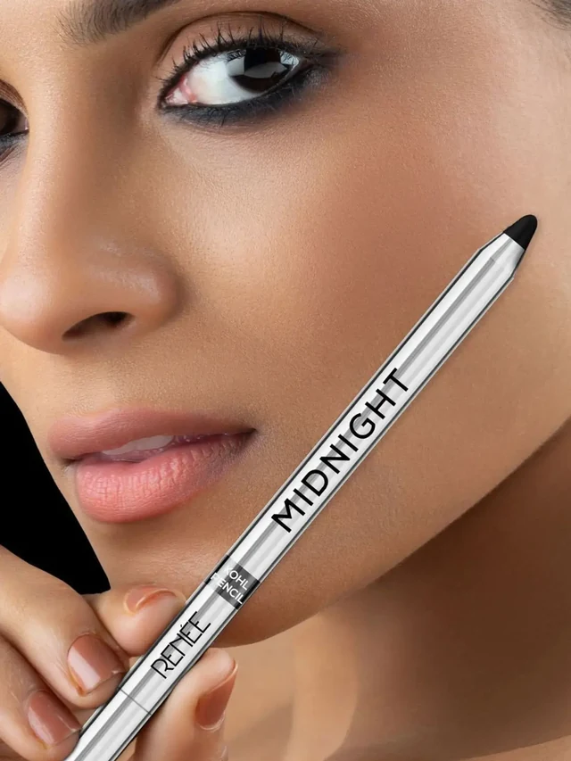 Close-up product visual with the RENÉE Midnight Kohl pencil.